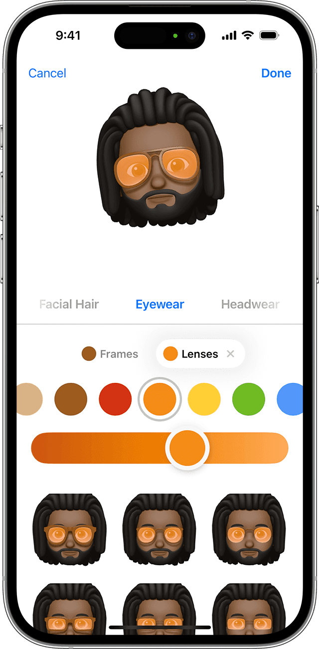 FaceTime Memoji on iOS