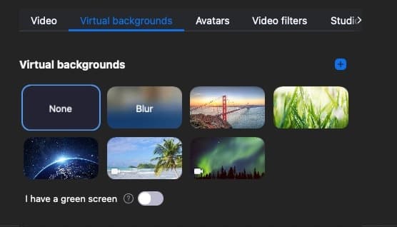 Zoom virtual backgrounds